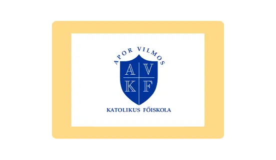 AVKF - pajzs főiskola logo