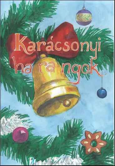 A Látható hangok fejlesztő programjának kiegészítő kiadványa, fenyőág, harang, piros masni.